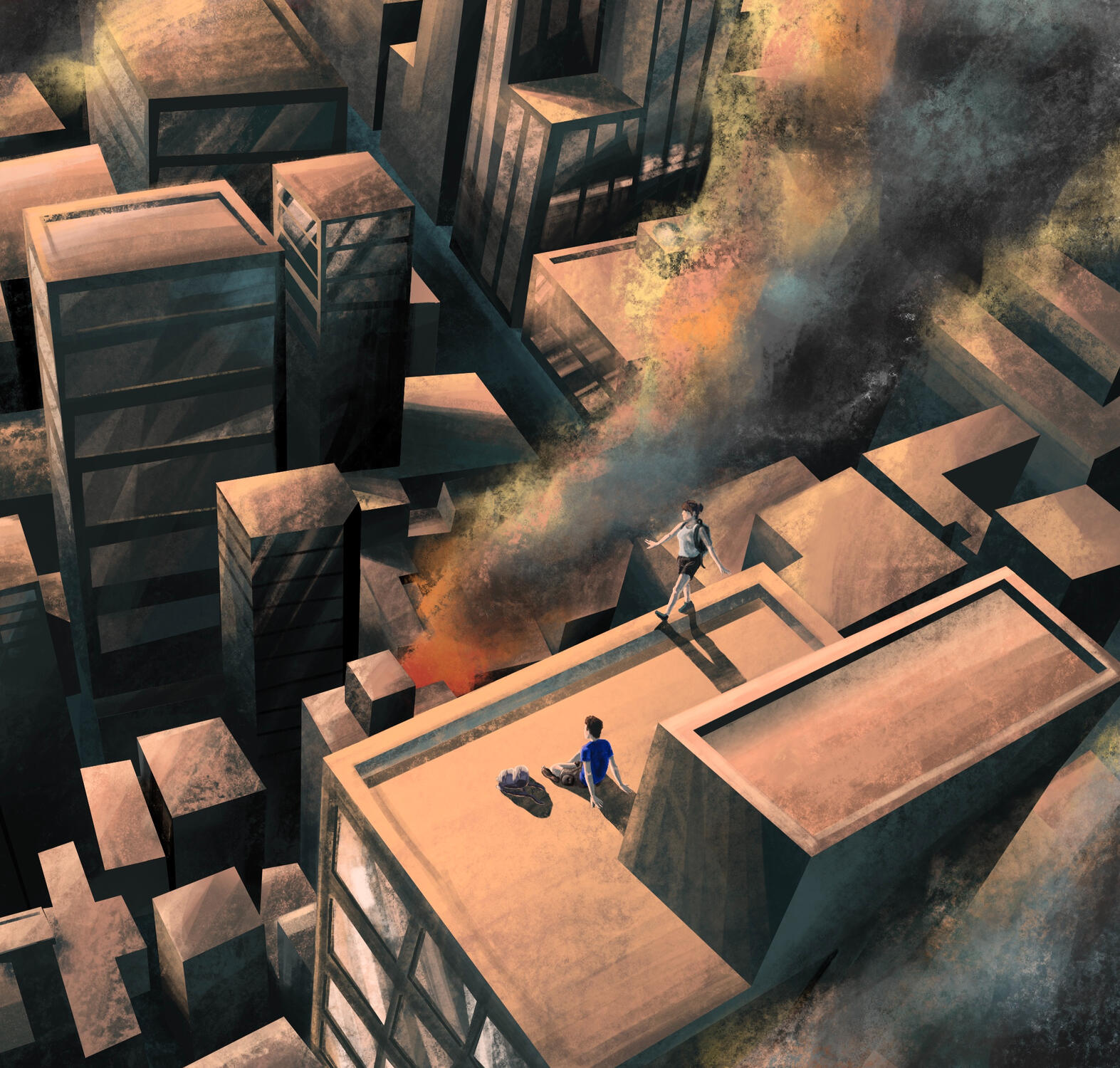 Burning City