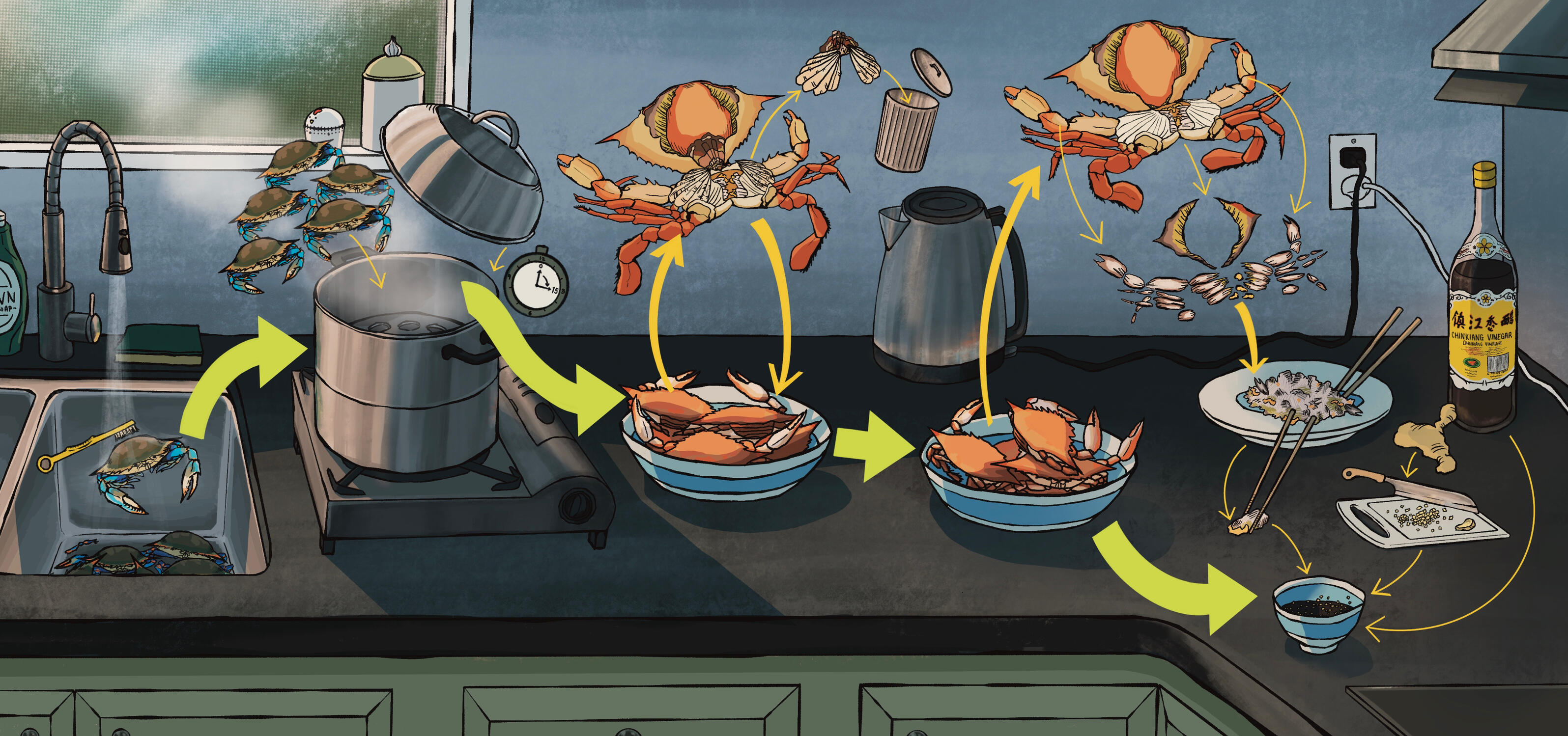 Steamed Crab Infographic
